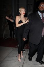 MILEY CYRUS Arrives at The Laugh Factory in West Hollywood
