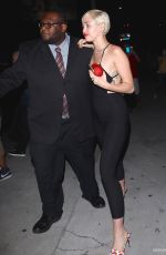 MILEY CYRUS Arrives at The Laugh Factory in West Hollywood