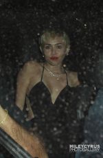 MILEY CYRUS Arrives at The Laugh Factory in West Hollywood