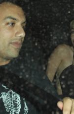 MILEY CYRUS Arrives at The Laugh Factory in West Hollywood