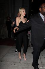 MILEY CYRUS Arrives at The Laugh Factory in West Hollywood