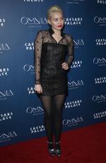 MILEY CYRUS at Omnia Nightclub at Caesars Palace in Las Vegas