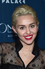 MILEY CYRUS at Omnia Nightclub at Caesars Palace in Las Vegas