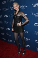 MILEY CYRUS at Omnia Nightclub at Caesars Palace in Las Vegas