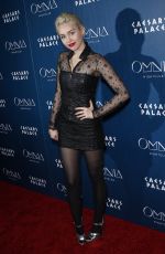 MILEY CYRUS at Omnia Nightclub at Caesars Palace in Las Vegas