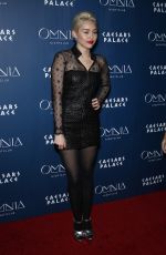 MILEY CYRUS at Omnia Nightclub at Caesars Palace in Las Vegas