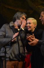 MILEY CYRUS at Tibet House Benefit Concert