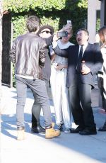 MILEY CYRUS at Unbreakable Tattoo in Studio City