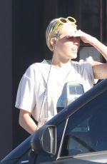 MILEY CYRUS at Unbreakable Tattoo in Studio City