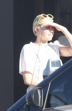 MILEY CYRUS at Unbreakable Tattoo in Studio City