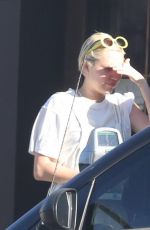MILEY CYRUS at Unbreakable Tattoo in Studio City