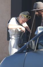 MILEY CYRUS at Unbreakable Tattoo in Studio City