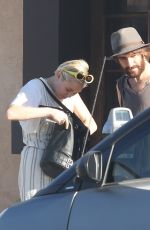MILEY CYRUS at Unbreakable Tattoo in Studio City