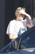 MILEY CYRUS at Unbreakable Tattoo in Studio City