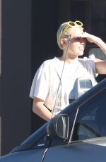 MILEY CYRUS at Unbreakable Tattoo in Studio City