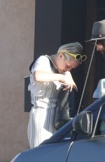 MILEY CYRUS at Unbreakable Tattoo in Studio City