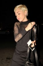 MILEY CYRUS Leaves Palm Restaurant in Beverly Hills