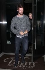 MILEY CYRUS Leaves Palm Restaurant in Beverly Hills