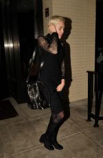 MILEY CYRUS Leaves Palm Restaurant in Beverly Hills