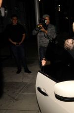 MILEY CYRUS Leaves Palm Restaurant in Beverly Hills
