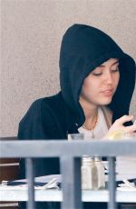 MILEY CYRUS Out for Lunch in Los Angeles 0903