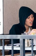 MILEY CYRUS Out for Lunch in Los Angeles 0903