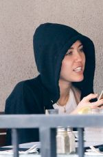 MILEY CYRUS Out for Lunch in Los Angeles 0903