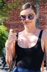 MIRANDA KERR in Tank Top Out and About in Santa Monica