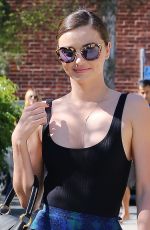 MIRANDA KERR in Tank Top Out and About in Santa Monica