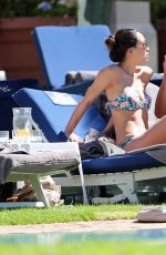 MYLEENE KLASS in Bikini at a Pool in South Africa