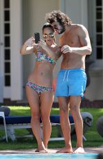 MYLEENE KLASS in Bikini at a Pool in South Africa