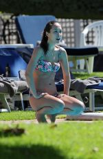 MYLEENE KLASS in Bikini at a Pool in South Africa
