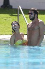 MYLEENE KLASS in Bikini at a Pool in South Africa