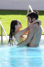 MYLEENE KLASS in Bikini at a Pool in South Africa