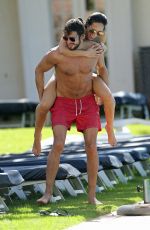 MYLEENE KLASS in Bikini at a Pool in South Africa