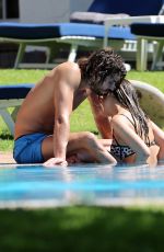 MYLEENE KLASS in Bikini at a Pool in South Africa