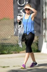 NAOMI WATTS in Leggings Out in Brentwood 2503