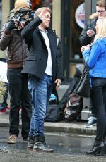 NASTIA LIUKIN Filming at Times Square in New York