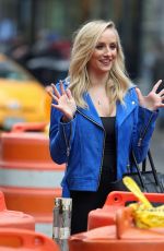 NASTIA LIUKIN Filming at Times Square in New York