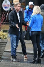 NASTIA LIUKIN Filming at Times Square in New York