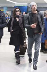NEVE CAMPBELL Arrives at JFK Airport in New York