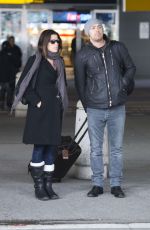NEVE CAMPBELL Arrives at JFK Airport in New York
