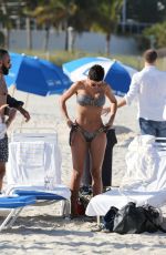 NICOLE MURPHY in Bikini at a Beach in Miami