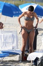 NICOLE MURPHY in Bikini at a Beach in Miami