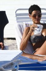NICOLE MURPHY in Bikini at a Beach in Miami