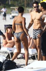 NICOLE MURPHY in Bikini at a Beach in Miami