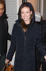OLIVIA WILDE Leaves Daily Show Studio in New York