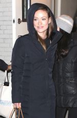 OLIVIA WILDE Leaves Daily Show Studio in New York