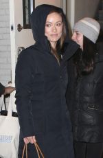 OLIVIA WILDE Leaves Daily Show Studio in New York