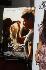 OONA CHAPLIN at The Longest Ride Fan Screening in New York